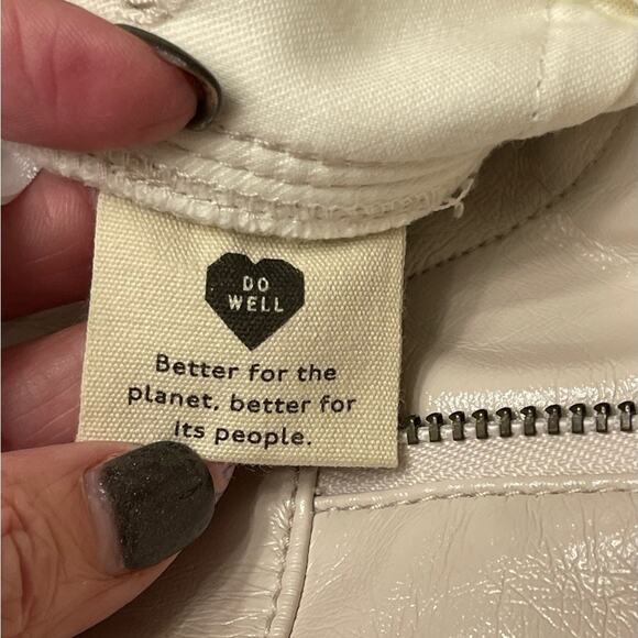 Madewell The Perfect Vintage Straight Pant: Faux Leather Edition Size 26 NWT - Picture 12 of 12